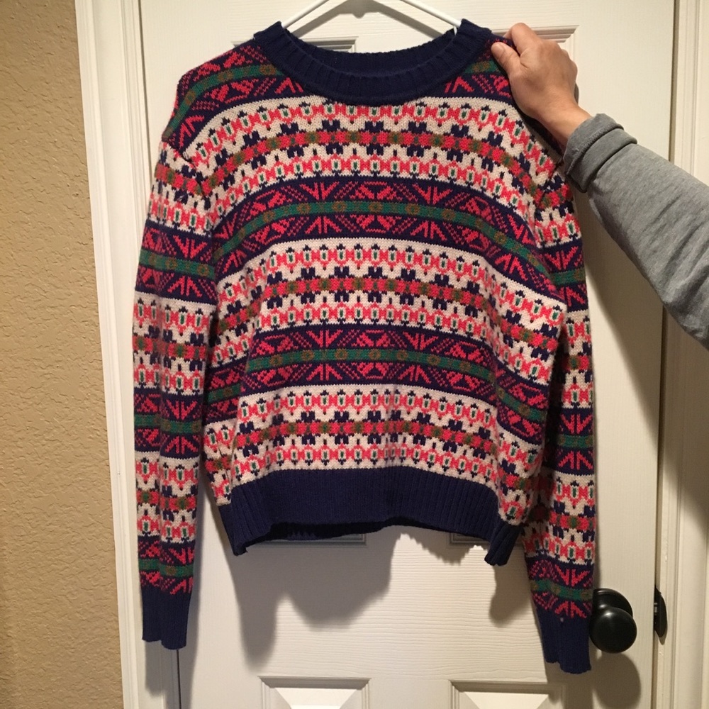 J.Crew colorful sweater